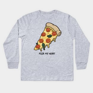 Pizza My Heart Kids Long Sleeve T-Shirt